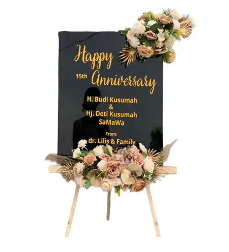 Papan Bunga Akrilik Coper