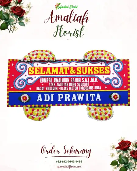 Papan Bunga Ucapan Selamat Coper